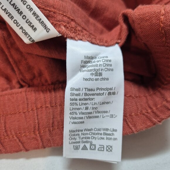 J.Crew Women's Shorts Size XXL Brown Linen Viscose Blend  (60) - Picture 6 of 10